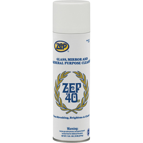 Non-Streaking Glass & Mirror Cleaner, 18 oz., Aerosol Can Sidevic Inc.