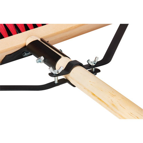 Push Broom with Braced Handle, 18", Medium, PVC Bristles Sidevic Inc.