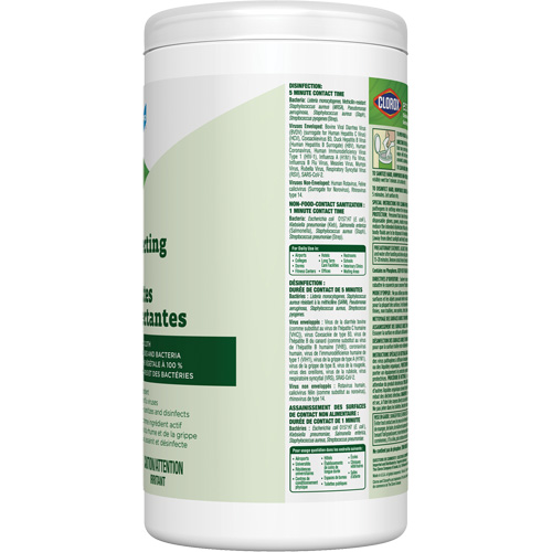 Lingettes d&eacute;sinfectantes EcoClean, 75 lingettes Sidevic Inc.