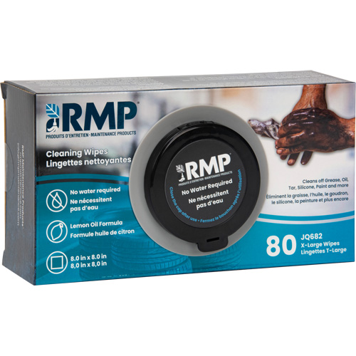 X-Large Cleaning Wipes, 80 Wipes, 8" x 8" Sidevic Inc.
