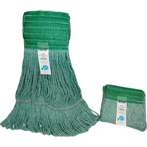 Wide-Band Mop Head, Antimicrobial/Floor Finishing/Specialty, Cotton/Rayon/Synthetic, Loop Style Sidevic Inc.