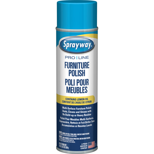 Polissage pour mobilier Pro Line avec huile de citron, 19 oz., Canette a&eacute;rosol Sidevic Inc.