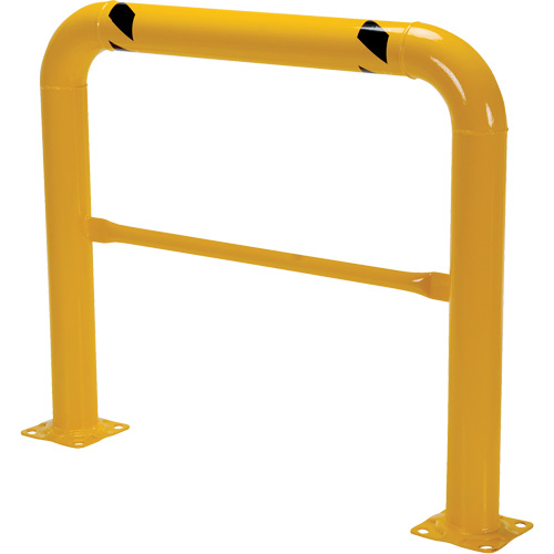 Garde-corps &agrave; profil &eacute;lev&eacute; pour machines, 4' la x 3,5' h, Jaune Sidevic Inc.