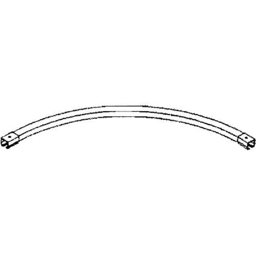 90° Curved Curtain Partition Track with Splicers, 3' L Sidevic Inc.