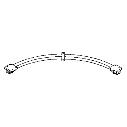 Ceiling Mounted 90° Curved Curtain Partition Track, 3' L Sidevic Inc.