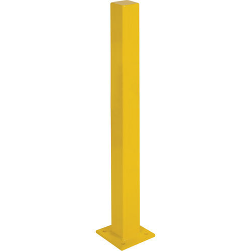 Butoirs robustes, Acier, 48" h x 4" la, Jaune Sidevic Inc.