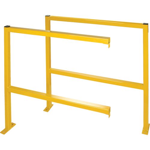 Perimeter Guards - Tubular Style, 48" W x 49-1/2" H, Yellow Sidevic Inc.