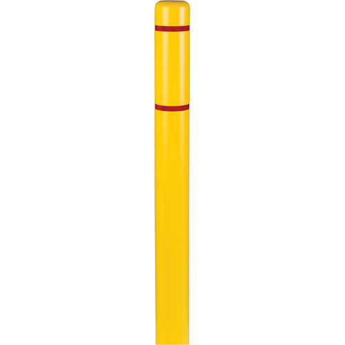 Polyethylene Bollard Covers, 4-1/2" Dia. x 64" L, Yellow Sidevic Inc.