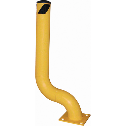 Borne d&eacute;sax&eacute;e, Acier, 36-1/8" h x 8" la, Jaune Sidevic Inc.