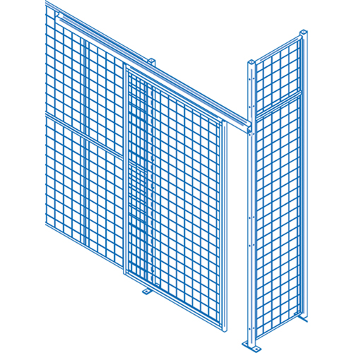 Composantes pour partitions & cloisons grillag&eacute;es - Portes coulissantes, 8' la x 10' h Sidevic Inc.
