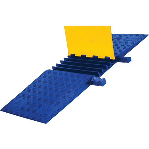 Protecteur de c&acirc;ble ADA/DDA robuste Yellow Jacket, 5 canaux, 18" lo x 50" la x 1,875" h Sidevic Inc.