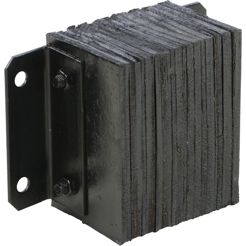 Laminated Dock Bumper, Horizontal, Rubber, 12" W x 6" D x 10" H Sidevic Inc.