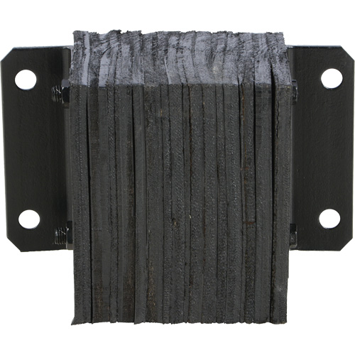 Laminated Dock Bumper, Horizontal, Rubber, 12" W x 6" D x 10" H Sidevic Inc.