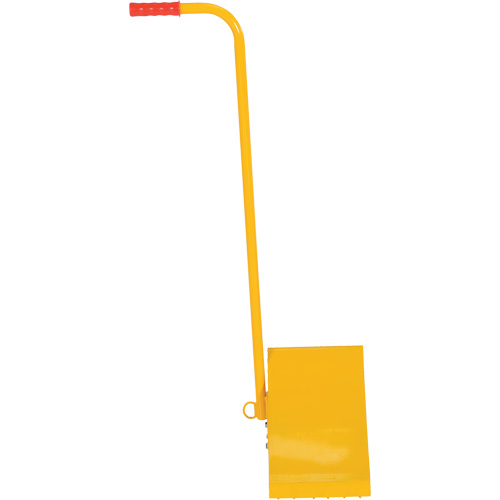 Cale de roue avec poign&eacute;e ergonomique, Acier, Jaune, 8" la x 10-3/4" p x 9-1/8" h Sidevic Inc.