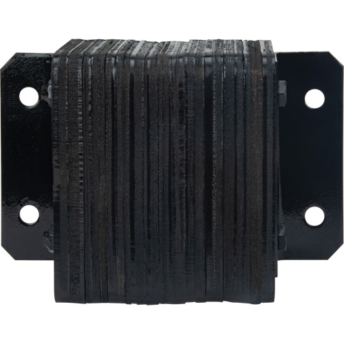 Laminated Dock Bumpers, Horizontal, Rubber, 12" W x 4" D x 10" H Sidevic Inc.