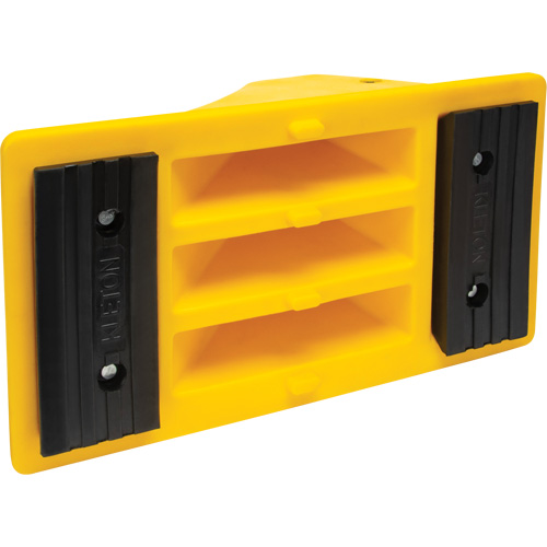 Cales de roue avec surface antid&eacute;rapante en caoutchouc, Polyur&eacute;thane, Jaune, 11-1/4" la x 21" p x 12-1/4" h Sidevic Inc.