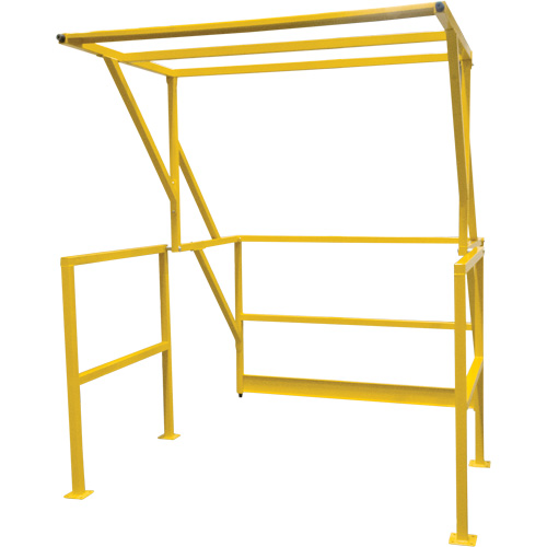 Mezzanine Safety Gate, 70" L x 77" H, 78" Raised, Yellow Sidevic Inc.