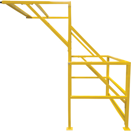 Mezzanine Safety Gate, 70" L x 77" H, 78" Raised, Yellow Sidevic Inc.