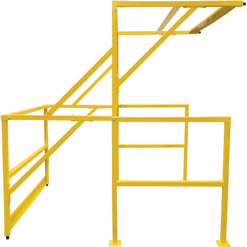 Mezzanine Safety Gate, 70" L x 77" H, 78" Raised, Yellow Sidevic Inc.