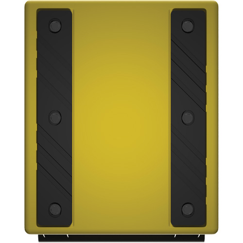 Cale de roue ultra-robuste pour l'exploitation mini&egrave;re Checkers Safety, PEHD, Jaune, 14-1/2" la x 17-1/2" p x 16" h Sidevic Inc.