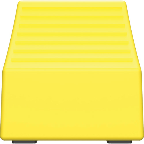 Checkers Safety Heavy-Duty Ultra Class Mining Wheel Chock without Bracket, HDPE, Yellow, 14-1/2" W x 17-1/2" D x 16" H Sidevic Inc.