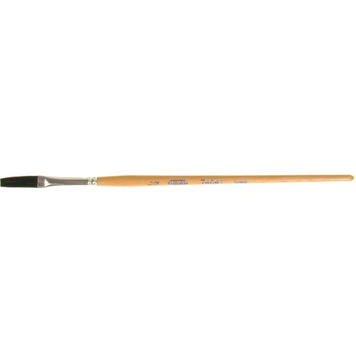 Pinceau une passe, Largeur de la brosse de 1/4", Soie de bœuf, Manche &agrave; Bois Sidevic Inc.