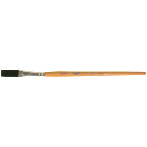 Pinceau une passe, Largeur de la brosse de 3/8", Soie de bœuf, Manche &agrave; Bois Sidevic Inc.