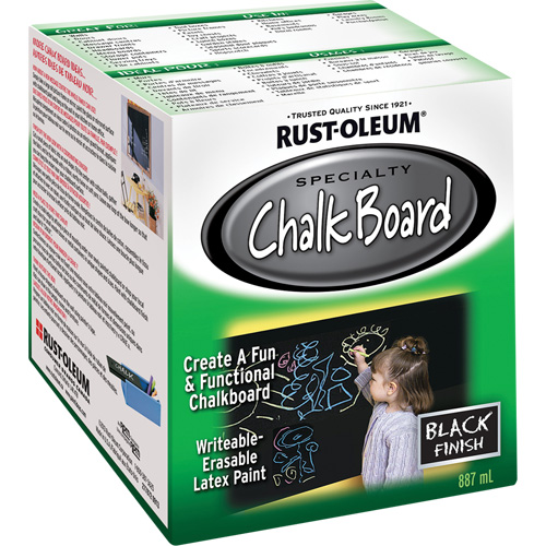 Chalk Board Paint, 877 ml, Can, Black Sidevic Inc.