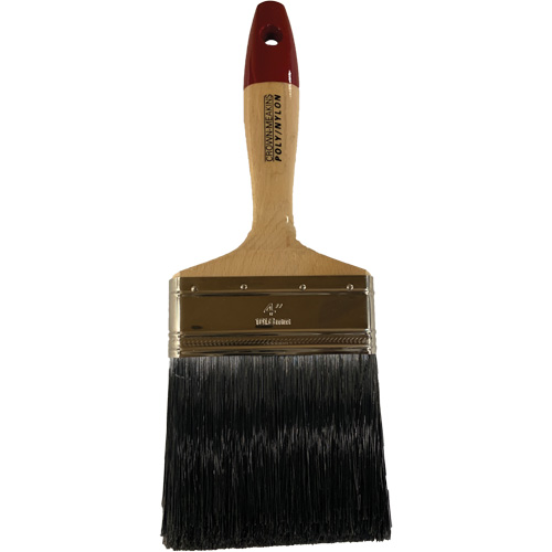 Paint Brush, Poly/Nylon, Wood Handle, 4" Width Sidevic Inc.