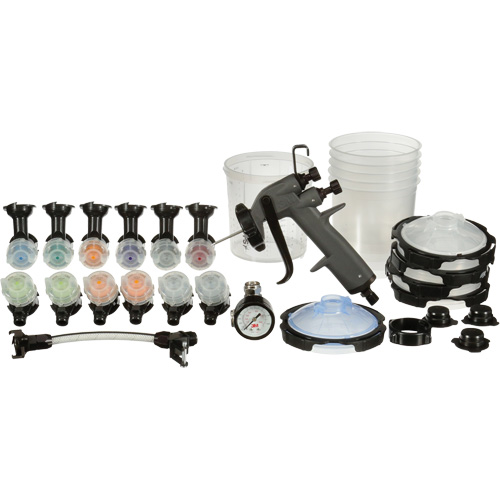 Performance Industrial Spray Gun System, 1/4" NPT Air Inlet, 13 CFM, Tankless Capacity, 145 PSI Sidevic Inc.