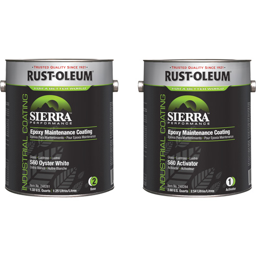 Trousse de rev&ecirc;tement dentretien &eacute;poxydique &agrave; base deau Sierra S60, Gallon, Blanc Sidevic Inc.