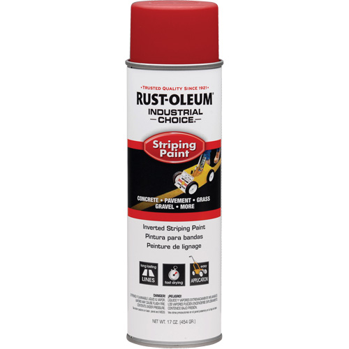 S1600 System Inverted Striping Paint, Red, Aerosol Can Sidevic Inc.