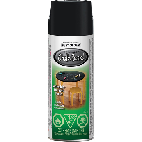 Peinture sp&eacute;cialis&eacute;e pour tableau noir, Canette a&eacute;rosol, Noir Sidevic Inc.