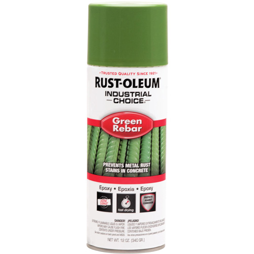 Industrial Choice&reg; RB1600 System Rebar Epoxy Spray, Green Rebar, 12 fl. oz., Aerosol Can Sidevic Inc.
