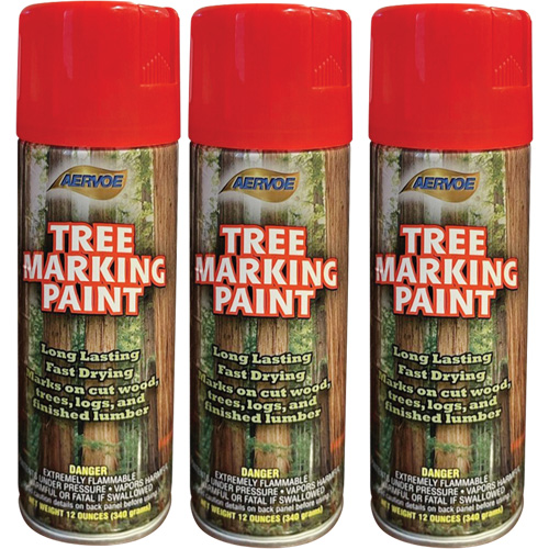 Aervoe 690 Fluorescent Tree Marking Paint, Fluorescent Red, 16 oz. Sidevic Inc.