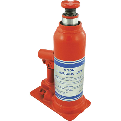 JHJ-5 Super Heavy-Duty Bottle Jack, 5 Ton(s), 15-3/8" Raised Height Sidevic Inc.