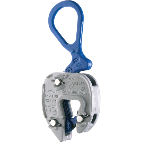 Brides de levage GX, 6000 lb (3 tonnes) Charge d'utilisation max., 1/16" - 1" Ouverture des m&acirc;choires Sidevic Inc.