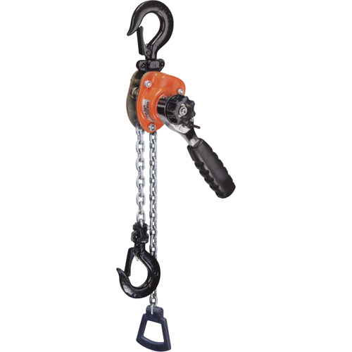 Series 603 Mini Ratchet Lever Hoist, 10' Lift, 1100 lbs. (0.55 tons) Capacity, Steel Chain Sidevic Inc.