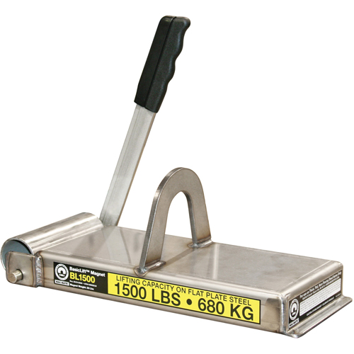 &eacute;lectro-aimants de levage de base, Capacit&eacute; de retenue 1500 lb (0,75 tonne), 14-1/2" lo x 5-5/8" la x 5-1/2" h Sidevic Inc.