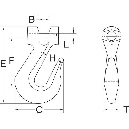 Clevis Grab Hook - Grade 70 Sidevic Inc.