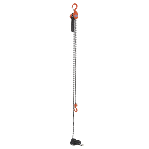 Mini Lever Hoist, 15' Lift, 500 lbs. (0.25 tons) Capacity, Steel Chain Sidevic Inc.