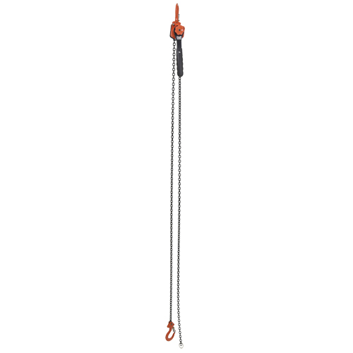 Mini Lever Hoist, 10' Lift, 1000 lbs. (0.5 tons) Capacity, Steel Chain Sidevic Inc.
