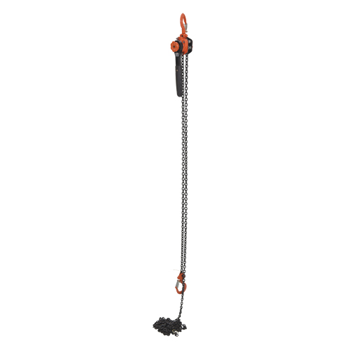 Mini palan &agrave; levier, Lev&eacute;e 15', Cabacit&eacute; 1000 lb (0,5 tonne), Chaîne en Acier Sidevic Inc.