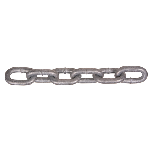Hot-Dipped Galvanized Chains, Carbon Steel, 5/16" x 275' (83.8 m) L, Grade 40, 3900 lbs. (1.95 tons) Load Capacity Sidevic Inc.