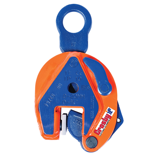 IP10H Vertical Lifting Clamp, 1000 lbs. (0.5 tons) Working Load Limit, 0" - 5/8" Jaw Opening Sidevic Inc.