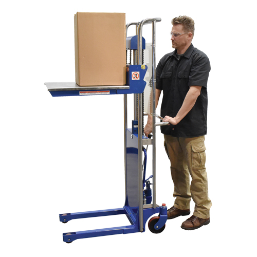 Gerbeur Hefti-Lift, M&eacute;canisme Pompe au pied, Capacit&eacute; de 880 lb, Levage max de 59" Sidevic Inc.
