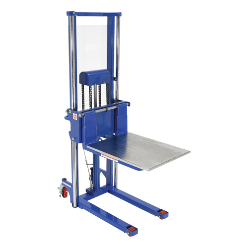 Hefti-Lift Load Stacker, Foot Pump Operated, 1500 lbs. Capacity, 63" Max Lift Sidevic Inc.