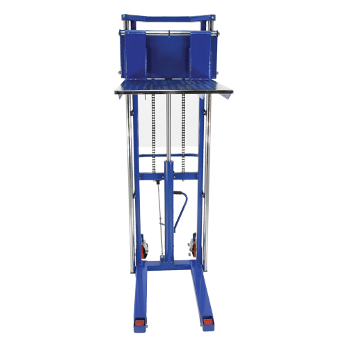 Hefti-Lift Load Stacker, Foot Pump Operated, 1500 lbs. Capacity, 63" Max Lift Sidevic Inc.