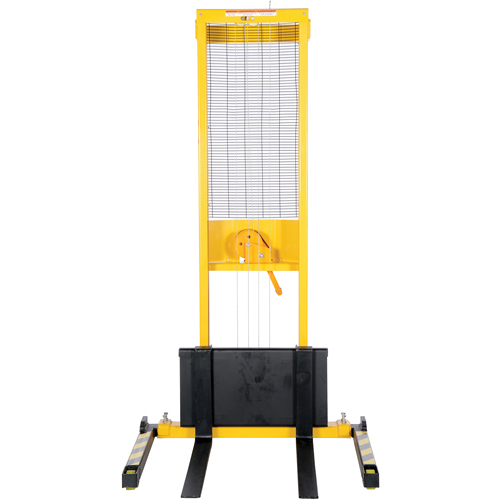 Manual Stacker, Hand Winch Operated, 770 lbs. Capacity, 60" Max Lift Sidevic Inc.