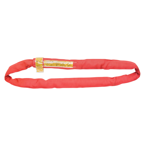&eacute;lingue de levage en polyester ronde, Rouge, 3" la x 6' lo, 14 000 lb Charge verticale Sidevic Inc.